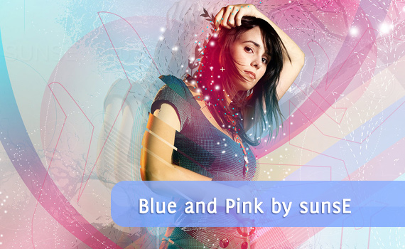 blue pink amazing photo manipulation people photoshop 101 Photo Manipulation Works You Will Really love it