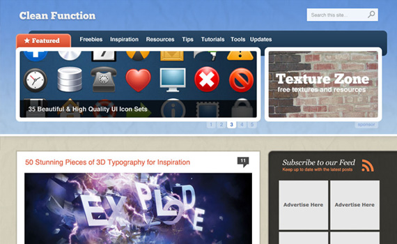 Clean-textured-wordpress-style-in-photoshop-web-design-layout-tutorials-from-2010