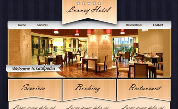 Design-elegant-rustic-for-hotels-restaurants-web-design-layout-tutorials-from-2010