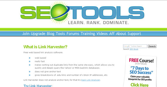 better online visibility with link harvester