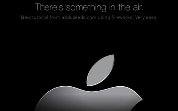 apple-air-banner-fireworks-tutorials-text-effects