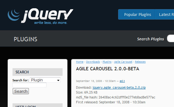 Agile-beta--jquery-carousel-plugins-resources-tutorials-examples