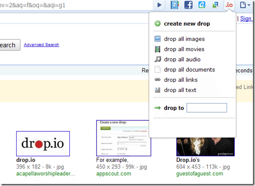 Drop.io-Google-Chrome-Extensions-bloggers