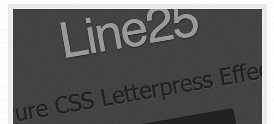 Create a Letterpress Effect with CSS Text-Shadow