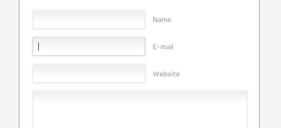 Design a Prettier Web Form with CSS 3