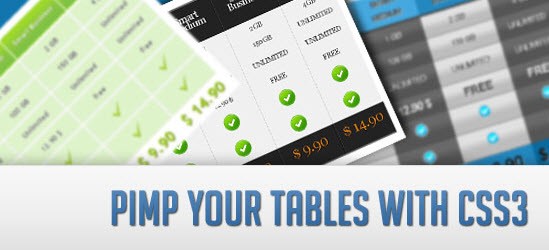 Pimp Your Tables with CSS3