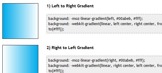 CSS3 Linear Gradients