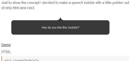 CSS3 Speech Bubble