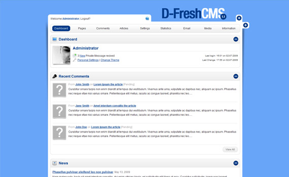 Fresh-cms-commercial-admin-themes