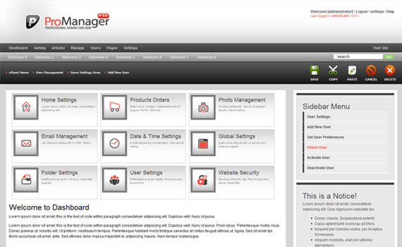 Pro-manager-commercial-admin-themes