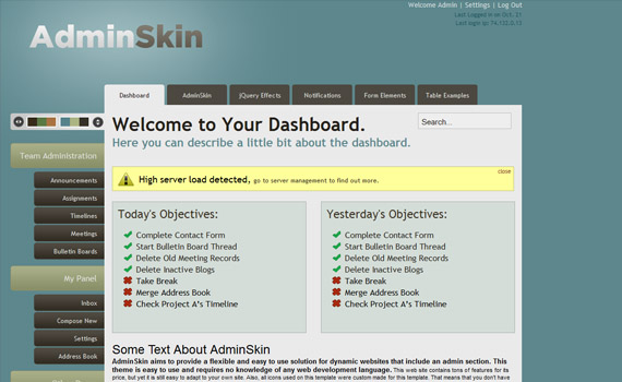 Skin-commercial-admin-themes