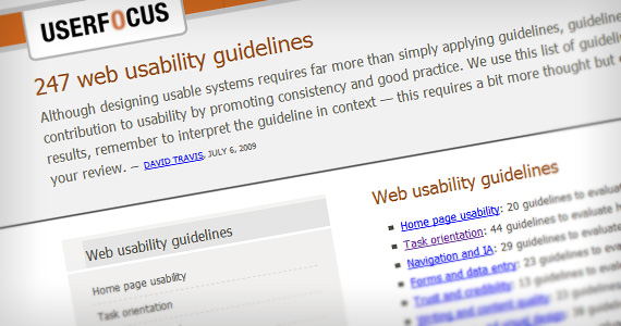 Usability-guidelines-web-design-checklists