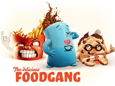 Foodgang-incredible-artworks-dribbble-make-wow