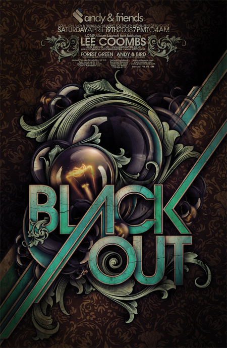 Blackout-poster-modern-design-trends-free-brushes