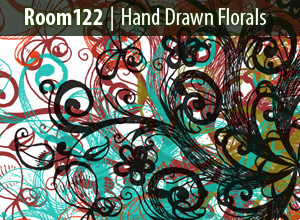 Hand-drawn-florals-modern-design-trends-free-brushes