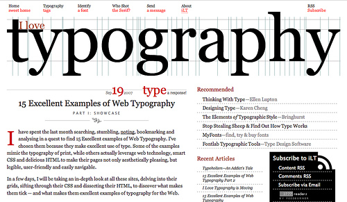 ilovetypography