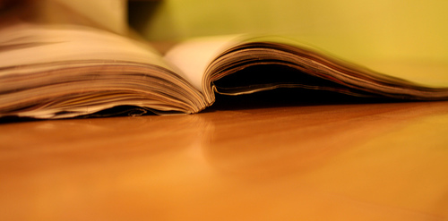 Magazine on a Table