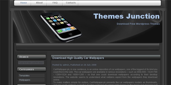 Iphone Wordpress Theme