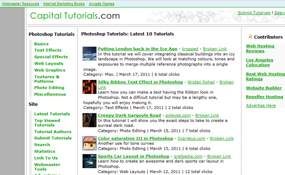 Capital-sites-submit-web-design-tutorials