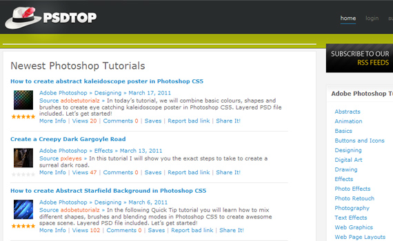 Psd-top-sites-submit-web-design-tutorials