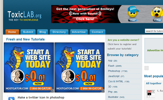 Toxic-lab-sites-submit-web-design-tutorials