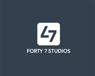 forty-7 typographic logo inspiration