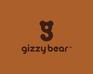 gizzy-bear typographic logo inspiration