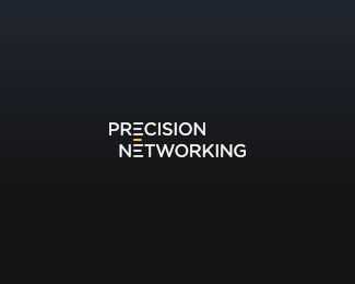 precision-networking typographic logo inspiration