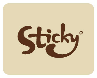 sticky typographic logo inspiration
