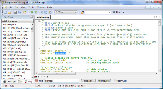 text editor for coding windows