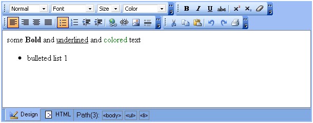 Microsoft html editor