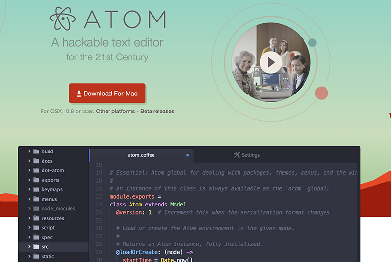 Atom is the best WYSIWYG html editor in 2016!