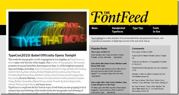 fontfeed-Typography-Font-Related-Blogs