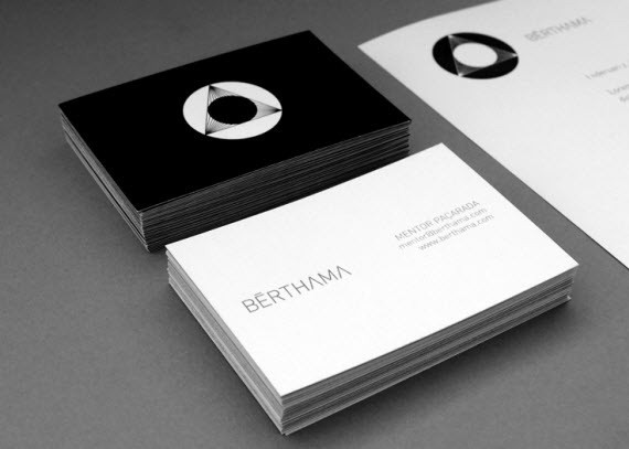 creative minimal business card design inspiration BËRTHAMA-minimal-business-cards