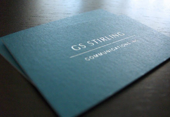 creative minimal business card design inspiration GS-Stirling-minimal-business-cards