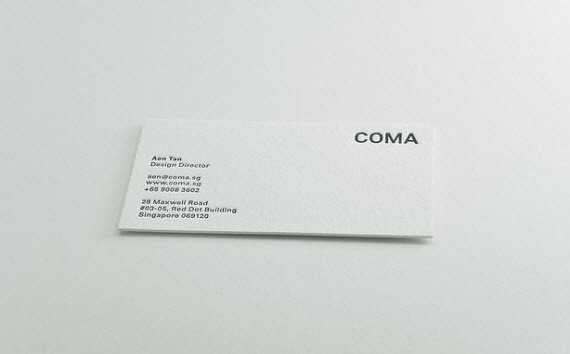 creative minimal business card design inspiration coma-minimal-business-cards