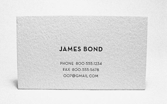 creative minimal business card design inspiration james-minimal-business-cards