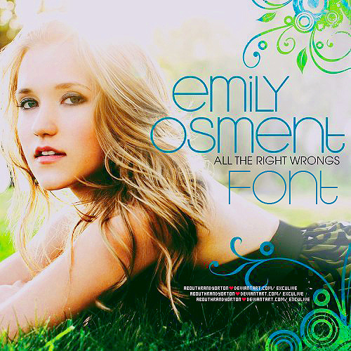 Emily-osment-free-fonts-minimal-web-design