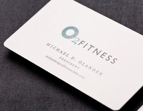 creative minimal business card design inspiration o2fitness-minimal-business-cards