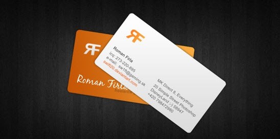 creative minimal business card design inspiration roman-feria-minimal-business-card