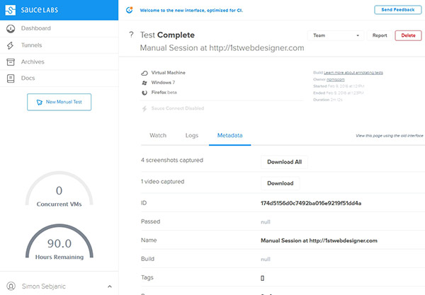 saucelabs-test-dashbouard