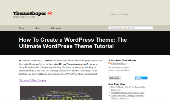 create wordpress theme from scratch tutorial