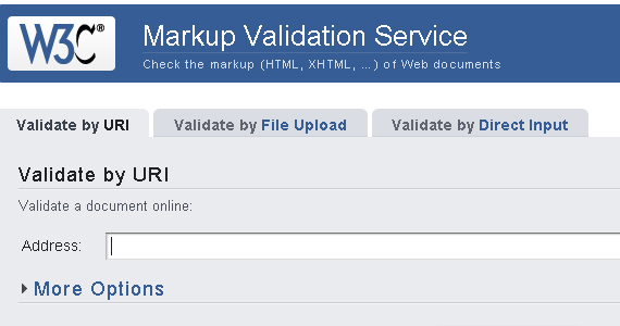 w3c validation check