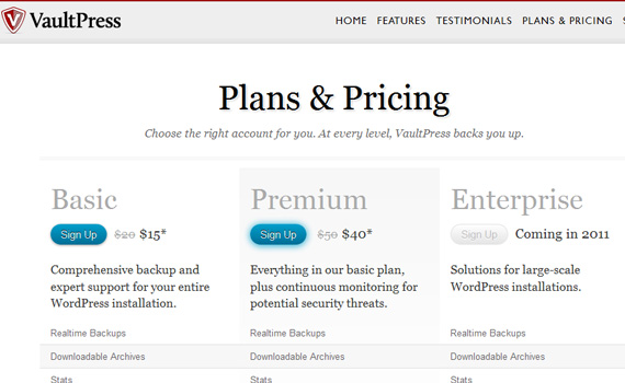 Vaultpress-pricing-charts-best-examples-tips-inspiration