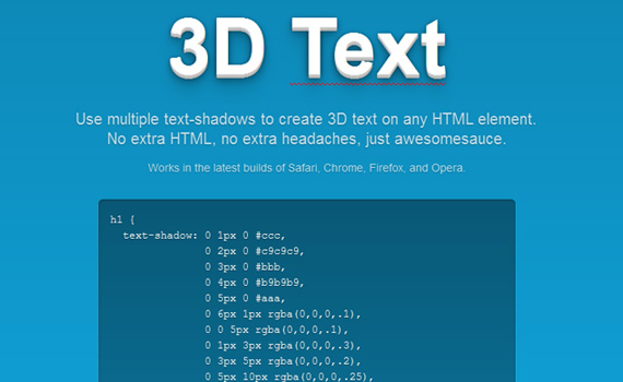 40 Creative Css3 Text Effects And Tutorials 1954