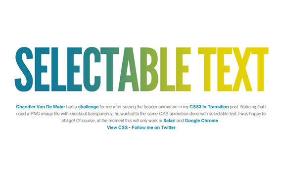 Selectable-css3-text-effect-tutorials