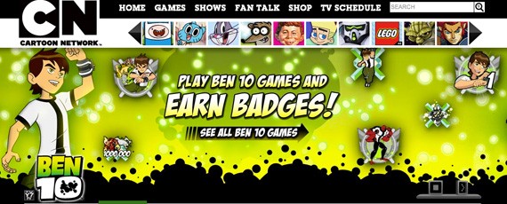 Website Old Cartoon Network Games