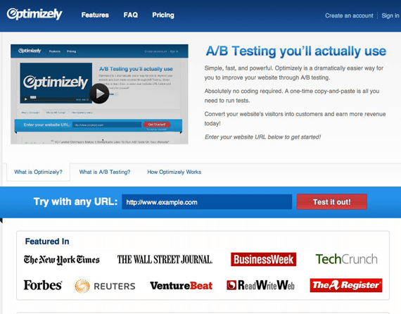 Optimizely ab testing landing pages guide