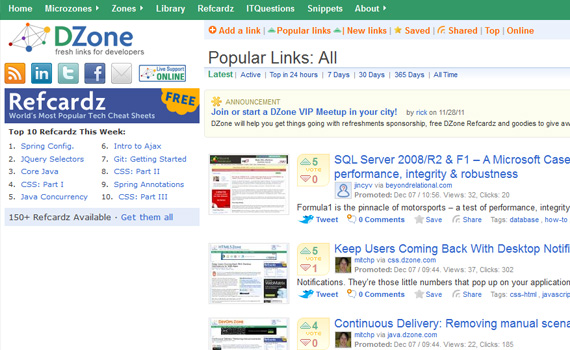 Dzone-websites-promote-articles-social