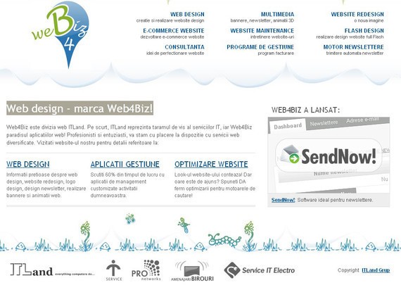 footer design inspiration Web design - marca Web4Biz!